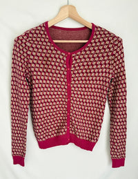 Gilet en maille à motifs - S - Rose -