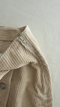 Jupe velours Promod - 36 - Beige -