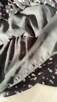 Robe Zara - M - Noir - Fleurie