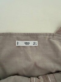 Combinaison Mng Casual - S - Crème Et Marron - Lin