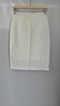 Jupe crayon Miroglio blanc - Fr 40 - blanc