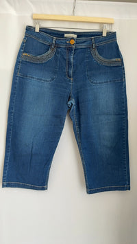 Pantacourt femme Armand Thiery - Fr 42 - bleu