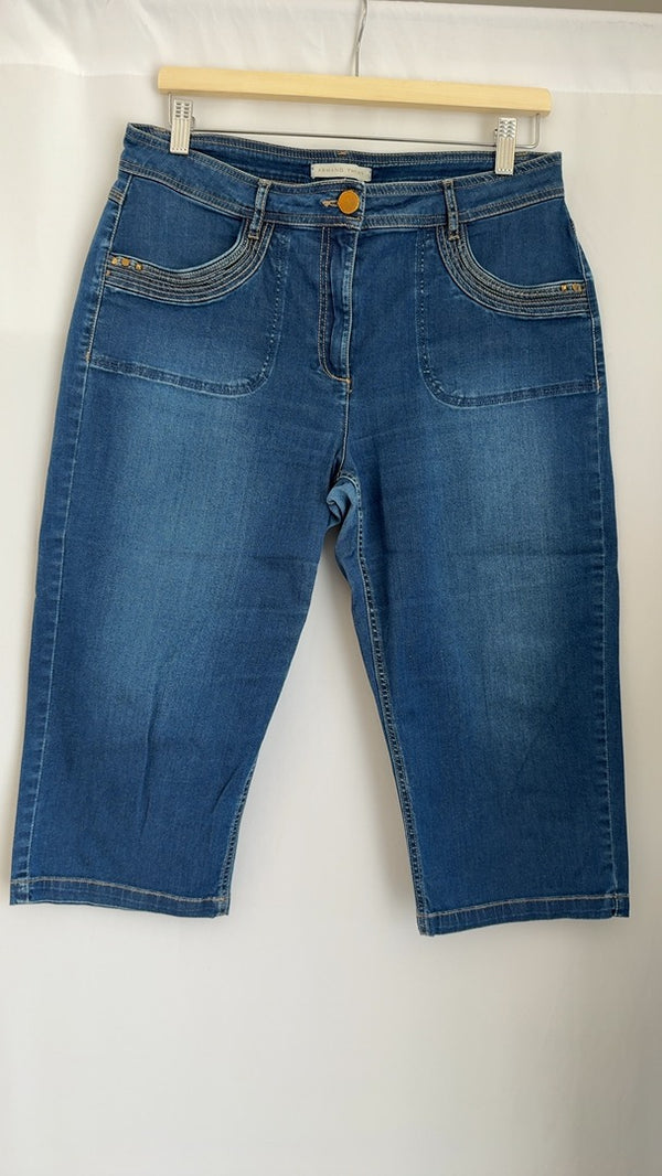 Pantacourt femme Armand Thiery - Fr 42 - bleu