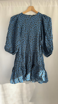 Robe courte Zara léopard - Xs - Bleu