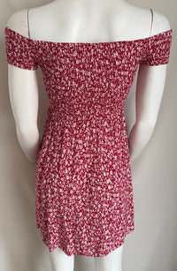 Robe Casual - S - Rouge Et Blanc -