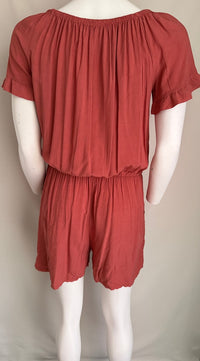 Combishort Stella Bianca - M - Orange/rouge - En Viscose