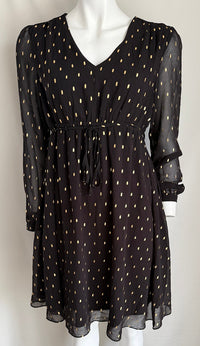 Robe Casual Glamorous - M - Noir Et Doré -