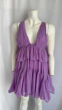 Robe mini à volants Asos Design - 34 - Violet -
