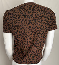 T-shirt Dazy - S - Marron - Imprimé Léopard