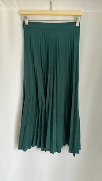 Jupe midi plissée Mango - Xs - Vert foncé