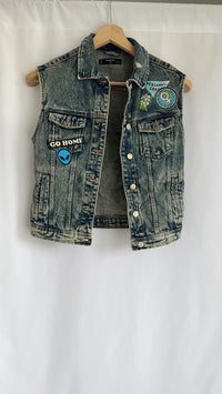Gilet en jean Mango - Xxs - Bleu