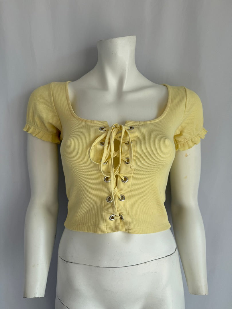Crop top Urban Outfitters - S - Jaune