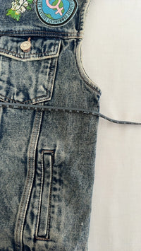 Gilet en jean Mango - Xxs - Bleu