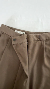 Pantalon tailleur Zara - Xs - Marron -