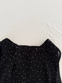 Top sans manches Mango - M - Noir - à pois