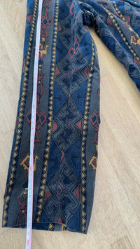 Blazer vintage sarah b. - Fr 40 - marron - motif géométrique