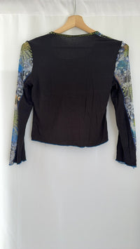 Haut court - Fr 38 - Noir - Imprimé bijoux