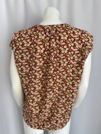 Blouse Esprit - 36 - Noir - Fleurs Multicolores