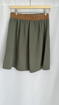 Jupe courte Grain de Malice - 38 - Kaki -