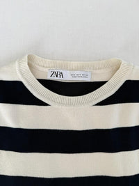 Débardeur en maille Zara - M - Blanc/noir