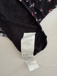 Crop top Jennyfer - S - noir floral