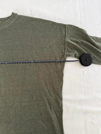 Pull léger Caroll - Xs - Kaki - maille lin et coton