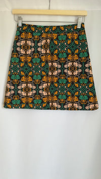 Jupe mini H&m - Xs - Noir à motif tropical