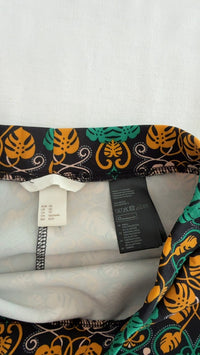Jupe mini H&m - Xs - Noir à motif tropical