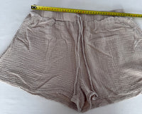 Short Shein - L - Beige - Gaze De Coton
