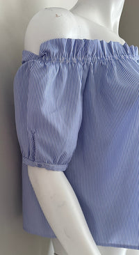 Blouse Ivivi - M - Bleu Clair - À Rayures