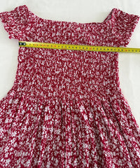 Robe Casual - S - Rouge Et Blanc -