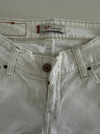 Jean 571 Slim Fit Levi's - 36 - blanc