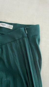 Jupe midi plissée Mango - Xs - Vert foncé