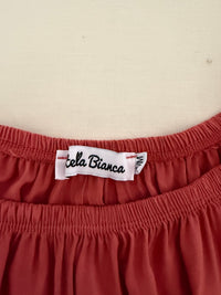 Combishort Stella Bianca - M - Orange/rouge - En Viscose