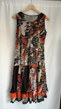 Robe Pause Café - M - Noir et Orange -