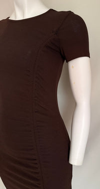Robe Casual H&m - S - Marron - Froncée
