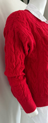 Pull chemise en maille Primark - M - Rouge -