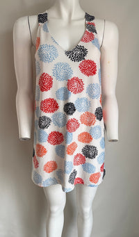 Robe Casual Mng Suit - S - Blanc Et Orange -