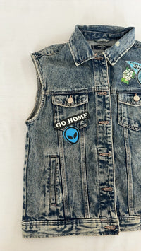Gilet en jean Mango - Xxs - Bleu