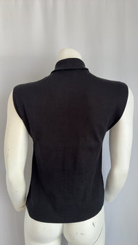 Top col roulé sans manches Zara - S - Noir