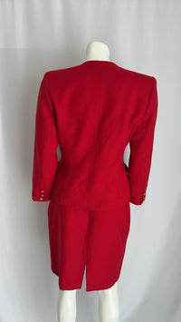 Ensemble tailleur femme sarah b. - Fr 42 - rouge - Laine