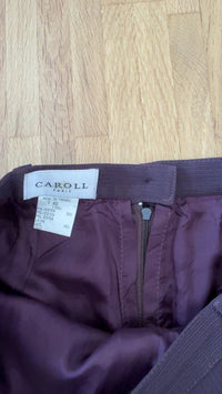 Jupe midi Caroll Paris - Fr 40 - Burgundy