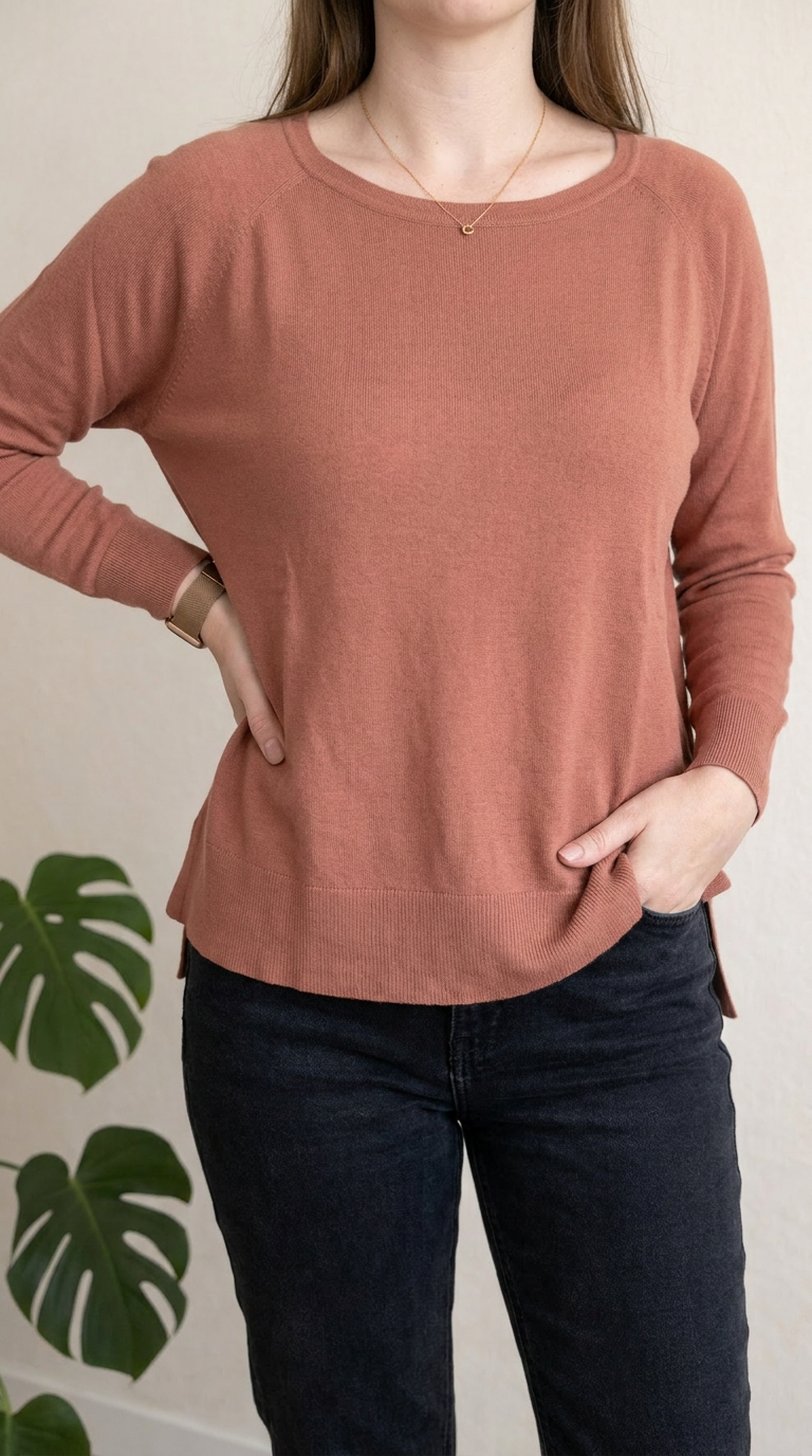 Pull Zara - L - Vieux Rose -