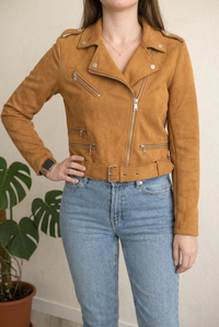 Veste Perfecto Stradivarius - L - Camel -