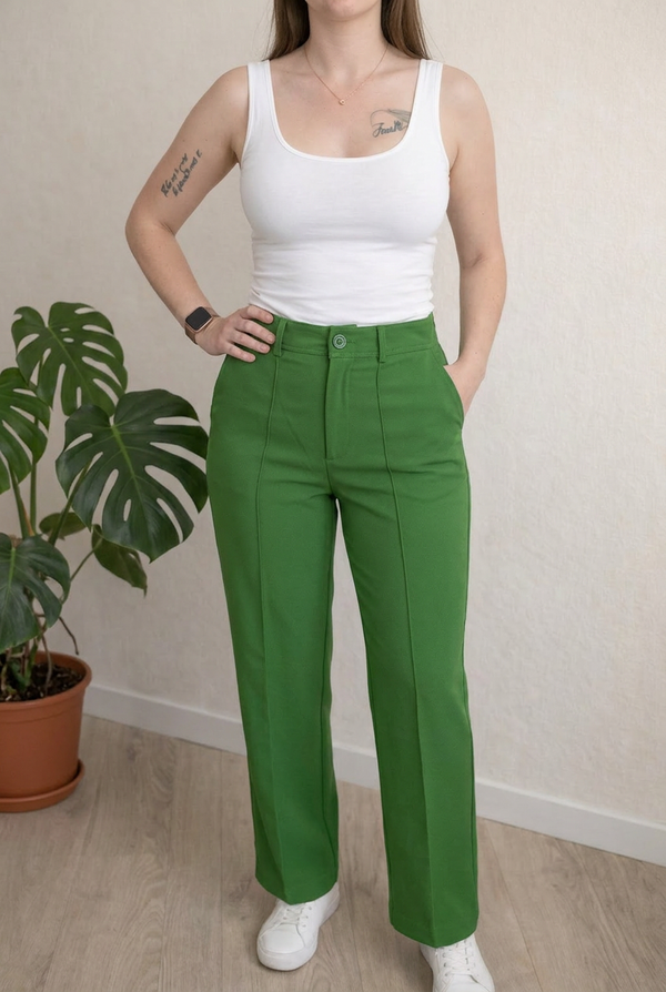 Pantalon tailleur Jennyfer - 38 - Vert -