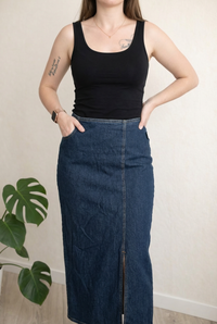 Jupe longue Yendi Paris - 36 - Bleu -