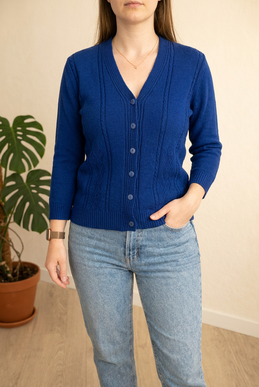 Gilet Pyari Collection - S - bleu -