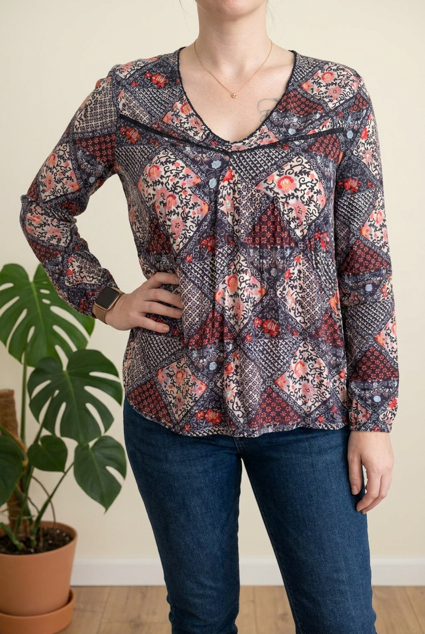 Blouse Manches Longues Pepe Jeans - L - Bleu -
