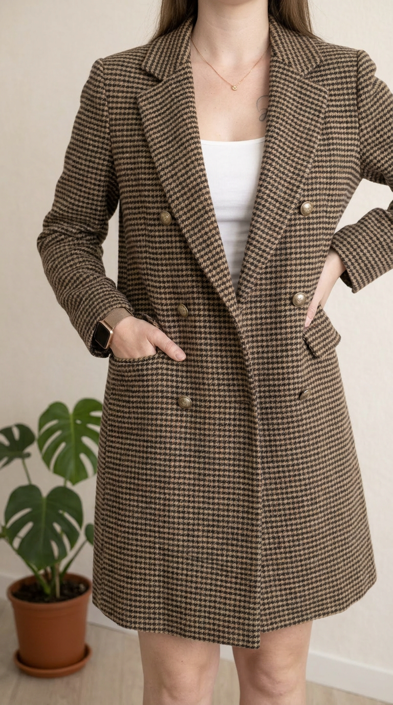 Manteau Laha - M - Marron -