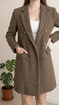 Manteau Laha - M - Marron -